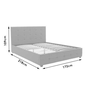 pak-006-000046-7 ΚΡΕΒΑΤΙ ROI PAKOWORLD ΜΕ ΑΠΟΘΗΚΕΥΤΙΚΟ ΧΩΡΟ ΥΦΑΣΜΑ ΕΚΡΟΥ 160X200ΕΚ