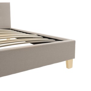 pak-006-000055-3 ΚΡΕΒΑΤΙ MAGO PAKOWORLD ΥΦΑΣΜΑ ΣΕ ΕΚΡΟΥ ΑΠΟΧΡΩΣΗ ΜΕ ΦΥΣΙΚΟ ΞΥΛΙΝΟ ΠΟΔΙ 160X200ΕΚ