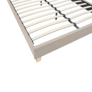 pak-006-000055-4 ΚΡΕΒΑΤΙ MAGO PAKOWORLD ΥΦΑΣΜΑ ΣΕ ΕΚΡΟΥ ΑΠΟΧΡΩΣΗ ΜΕ ΦΥΣΙΚΟ ΞΥΛΙΝΟ ΠΟΔΙ 160X200ΕΚ