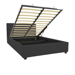 pak-006-000057-1 ΚΡΕΒΑΤΙ MOLITO PAKOWORLD ΑΝΘΡΑΚΙ ΒΕΛΟΥΔΟ ΜΕ ΑΠΟΘΗΚΕΥΤΙΚΟ ΧΩΡΟ120X200ΕΚ