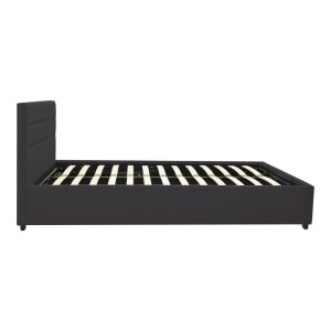pak-006-000057-2 ΚΡΕΒΑΤΙ MOLITO PAKOWORLD ΑΝΘΡΑΚΙ ΒΕΛΟΥΔΟ ΜΕ ΑΠΟΘΗΚΕΥΤΙΚΟ ΧΩΡΟ120X200ΕΚ