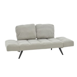 pak-024-000034-2 ΚΑΝΑΠΕΣ - ΚΡΕΒΑΤΙ 3ΘΕΣΙΟΣ JACKIE PAKOWORLD ΜΠΟΥΚΛΕ ΓΚΡΙ-ΜΕΤΑΛΛΟ ΜΑΥΡΟ 190X78X75ΕΚ
