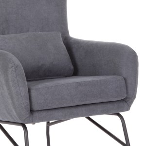 pak-024-000037-3 ΠΟΛΥΘΡΟΝΑ - ΜΠΕΡΖΕΡΑ RIMBO PAKOWORLD ΑΝΟΙΧΤΟ ΓΚΡΙ ΒΕΛΟΥΔΟ-ΠΟΔΙ ΜΑΥΡΟ ΜΕΤΑΛΛΟ 66X81X102ΕΚ