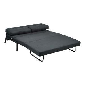 pak-024-000054-1 ΚΑΝΑΠΕΣ 2ΘΕΣΙΟΣ-ΚΡΕΒΑΤΙ FANCY PAKOWORLD ΥΦΑΣΜΑ ΣΕ ΑΝΘΡΑΚΙ ΑΠΟΧΡΩΣΗ ΜΕ ΜΑΥΡΟ ΠΟΔΙ 150X92X77ΕΚ
