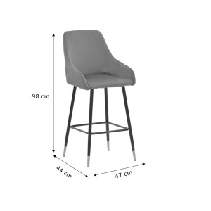 pak-029-000203-9 ΣΚΑΜΠΟ BAR LITHE PAKOWORLD ΜΕΤΑΛΛΙΚΟ ΜΑΥΡΟ ΧΡΥΣΟ-ΒΕΛΟΥΔΟ ΜΑΥΡΟ 47X44X98ΕΚ