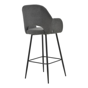 pak-029-000208-1 ΣΚΑΜΠΟ BAR RENISH PAKOWORLD ΜΠΟΥΚΛΕ ΓΚΡΙ-ΜΕΤΑΛΛΙΚΟ ΜΑΥΡΟ ΠΟΔΙ 51X57X114ΕΚ