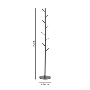 pak-029-000226-3 ΚΑΛΟΓΕΡΟΣ FORI PAKOWORLD ΜΑΥΡΟ ΜΕΤΑΛΛΟ 30X30X173ΕΚ