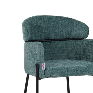 pak-029-000253-5 ΠΟΛΥΘΡΟΝΑ TOLERSE INART ΠΡΑΣΙΝΟ ΥΦΑΣΜΑ-ΠΟΔΙ ΜΑΥΡΟ ΜΕΤΑΛΛΟ 58X57X80ΕΚ
