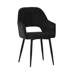 pak-029-000258 ΠΟΛΥΘΡΟΝΑ FACTOLS INART ΑΝΘΡΑΚΙ ΥΦΑΣΜΑ-ΠΟΔΙ ΜΑΥΡΟ ΜΕΤΑΛΛΟ 53X61X84ΕΚ