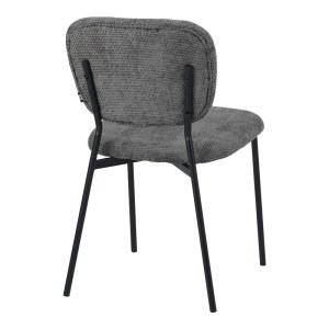 pak-029-000307-1 ΚΑΡΕΚΛΑ CATHAIR PAKOWORLD ΜΠΟΥΚΛΕ ΥΦΑΣΜΑ ΣΕ ΓΚΡΙ ΑΠΟΧΡΩΣΗ ΜΕ ΜΑΥΡΑ ΜΕΤΑΛΛΙΚΑ ΠΟΔΙΑ 48X53X82ΕΚ