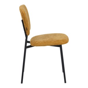 pak-029-000308-2 ΚΑΡΕΚΛΑ CATHAIR PAKOWORLD ΜΠΟΥΚΛΕ ΥΦΑΣΜΑ ΣΕ ΚΙΤΡΙΝΗ ΑΠΟΧΡΩΣΗ ΜΕ ΜΑΥΡΑ ΜΕΤΑΛΛΙΚΑ ΠΟΔΙΑ 48X53X82ΕΚ