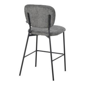 pak-029-000310-2 ΣΚΑΜΠΟ ΜΠΑΡ CATHAIR PAKOWORLD ΜΠΟΥΚΛΕ ΥΦΑΣΜΑ ΣΕ ΓΚΡΙ ΑΠΟΧΡΩΣΗ ΜΕ ΜΑΥΡΑ ΜΕΤΑΛΛΙΚΑ ΠΟΔΙΑ 48X54X100ΕΚ