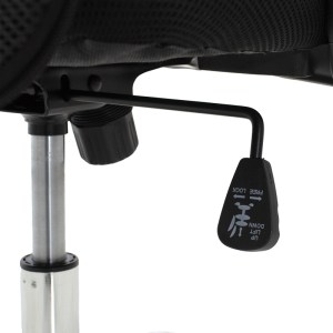 pak-029-000327-6 ΚΑΡΕΚΛΑ ΓΡΑΦΕΙΟΥ JOEL II PAKOWORLD ΜΕ ΥΦΑΣΜΑ MESH ΣΕ ΜΑΥΡΗ ΑΠΟΧΡΩΣΗ 61X59X109.5-123ΕΚ