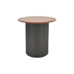 pak-029-000351-1 ΒΟΗΘΗΤΙΚΟ ΤΡΑΠΕΖΙ DOVEL PAKOWORLD MDF ΣΕ ΚΑΡΥΔΙ-ΜΑΥΡΟ ΜΕΤΑΛΛΟ Φ50X50ΕΚ