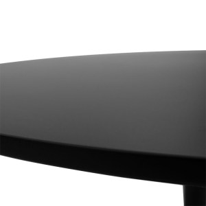 pak-029-000373-1 TΡΑΠΕΖΙ BALOU PAKOWORLD MDF ΣΕ ΜΑΥΡΗ ΑΠΟΧΡΩΣΗ Φ100X76ΕΚ