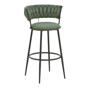 pak-029-000387 ΣΚΑΜΠΟ ΜΠΑΡ ALKIA I PAKOWORLD ΥΦΑΣΜΑ ΣΕ ΧΑΚΙ ΑΠΟΧΡΩΣΗ- ΠΟΔΙ ΜΑΥΡΟ ΜΕΤΑΛΛΟ 50X56X95ΕΚ