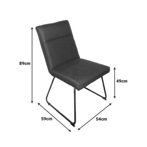 pak-029-000390-1 ΚΑΡΕΚΛΑ ESSENTIAL PAKOWORLD ΥΦΑΣΜΑ ΓΚΡΙ-ΠΟΔΙ ΜΑΥΡΟ ΜΕΤΑΛΛΙΚΟ 54X59X89ΕΚ
