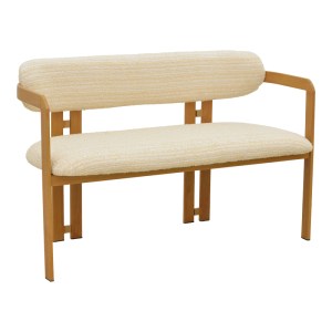 pak-029-000460 ΚΑΝΑΠΕΣ ΔΙΘΕΣΙΟΣ BERDONA PAKOWORLD ΜΑΥΡΟ ΜΕ ΜΠΕΖ ΥΦΑΣΜΑ-ΜΕΤΑΛΛΙΚΟ ΠΟΔΙ ΣΕ ΦΥΣΙΚΗ ΑΠΟΧΡΩΣΗ 120X47X78ΕΚ