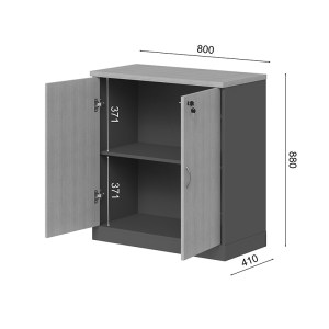 pak-030-000033-8 ΝΤΟΥΛΑΠΙ ΓΡΑΦΕΙΟΥ ΧΑΜΗΛΟ ΕΠΑΓΓΕΛΜΑΤΙΚΟ FESIALO PAKOWORLD ΦΥΣΙΚΟ-ΑΝΘΡΑΚΙ 80X41X80ΕΚ