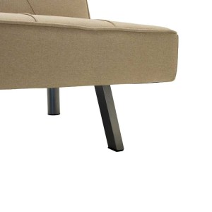 pak-035-000025-5 ΚΑΝΑΠΕΣ-ΚΡΕΒΑΤΙ TRAVIS PAKOWORLD 3ΘΕΣΙΟΣ ΜΕ ΥΦΑΣΜΑ ΜΠΕΖ 175X83X74ΕΚ