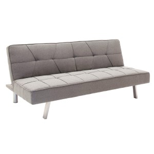 pak-035-000061 ΚΑΝΑΠΕΣ-ΚΡΕΒΑΤΙ TRAVIS PAKOWORLD 3ΘΕΣΙΟΣ ΥΦΑΣΜΑ ΓΚΡΙ 175X83X74ΕΚ