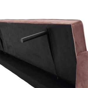 pak-035-000065-7 ΚΑΝΑΠΕΣ-ΚΡΕΒΑΤΙ SUCCESS PAKOWORLD 3ΘΕΣΙΟΣ ΒΕΛΟΥΔΟ ΣΑΠΙΟ ΜΗΛΟ 190X80X84ΕΚ