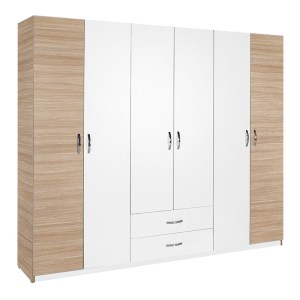 pak-039-000215 ΝΤΟΥΛΑΠΑ ΡΟΥΧΩΝ DORMIE PAKOWORLD ΕΞΑΦΥΛΛΗ ΜΕ ΣΥΡΤΑΡΙΑ ΣΕ ΛΕΥΚΗ ΑΠΟΧΡΩΣΗ 206X52X213ΕΚ