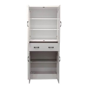 pak-049-000117-4 ΒΙΤΡΙΝΑ-ΝΤΟΥΛΑΠΑ NISSO PAKOWORLD ΣΕ ΛΕΥΚΗ ΑΠΟΧΡΩΣΗ 80X40X183.5ΕΚ