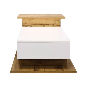 pak-049-000119-4 ΤΡΑΠΕΖΙ ΣΑΛΟΝΙΟΥ NUVELE PAKOWORLD SONOMA-ΛΕΥΚΟ 90X50X35ΕΚ