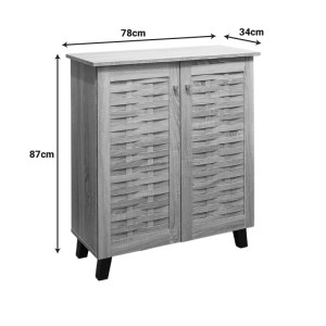 pak-049-000121-5 ΠΑΠΟΥΤΣΟΘΗΚΗ-ΝΤΟΥΛΑΠΙ MANTAM PAKOWORLD 12 ΖΕΥΓΩΝ SONOMA 78X34X87ΕΚ