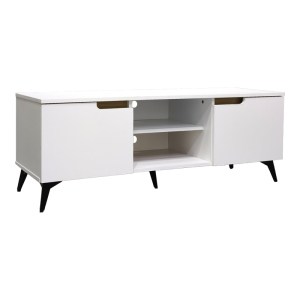 pak-049-000124-2 ΕΠΙΠΛΟ ΤΗΛΕΟΡΑΣΗΣ KEMVIO PAKOWORLD  SONOMA-ΛΕΥΚΟ 150X38X44ΕΚ