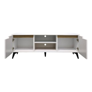 pak-049-000124-4 ΕΠΙΠΛΟ ΤΗΛΕΟΡΑΣΗΣ KEMVIO PAKOWORLD  SONOMA-ΛΕΥΚΟ 150X38X44ΕΚ