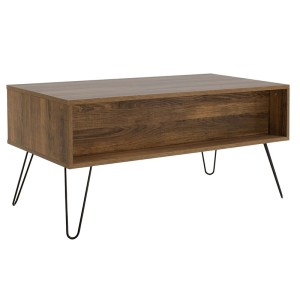 pak-066-000005-4 ΤΡΑΠΕΖΙ ΣΑΛΟΝΙΟΥ BOHO PAKOWORLD ΚΑΡΥΔΙ ΜΕ ΜΕΤΑΛΛΙΚΑ ΠΟΔΙΑ 100X50X46ΕΚ