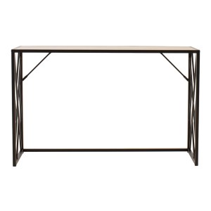 pak-066-000015-1 ΚΟΝΣΟΛΑ IVY PAKOWORLD ΧΡΩΜΑ ΚΑΡΥΔΙ-ΜΑΥΡΟ 120X35X75ΕΚ