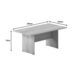 pak-069-000077-3 ΤΡΑΠΕΖΙ ΣΥΝΕΔΡΙΑΣΕΩΝ AMAZON PAKOWORLD ΣΕ OAK ΑΠΟΧΡΩΣΗ 200X100X75ΕΚ