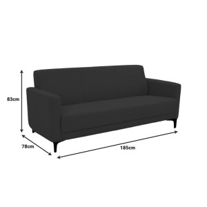 pak-069-000086-6 ΚΑΝΑΠΕΣ ΤΡΙΘΕΣΙΟΣ SIDICA PAKOWORLD PU ΣΕ ΜΠΕΖ ΑΠΟΧΡΩΣΗ 185X82X81ΕΚ