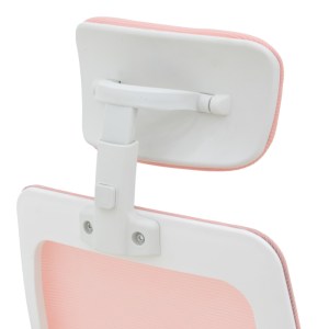 pak-069-000090-6 ΚΑΡΕΚΛΑ ΓΡΑΦΕΙΟΥ PEJA PAKOWORLD MESH ΥΦΑΣΜΑ ΡΟΖ-ΣΚΕΛΕΤΟΣ ΛΕΥΚΟ 58X60X107-117ΕΚ