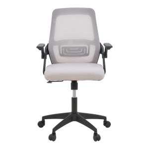 pak-069-000093-3 ΚΑΡΕΚΛΑ ΓΡΑΦΕΙΟΥ REJI PAKOWORLD MESH ΥΦΑΣΜΑ ΓΚΡΙ-ΜΠΕΖ ΜΕ ΜΑΥΡΟ ΣΚΕΛΕΤΟ 58X60X89-99ΕΚ