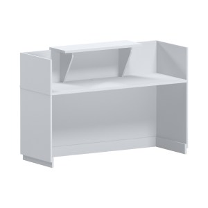 pak-069-000102-1 ΓΡΑΦΕΙΟ RECEPTION LOTUS PAKOWORLD ΣΕ ΛΕΥΚΗ ΑΠΟΧΡΩΣΗ  140X70X110ΕΚ