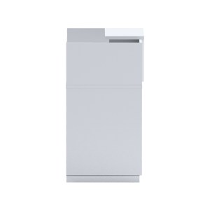 pak-069-000102-4 ΓΡΑΦΕΙΟ RECEPTION LOTUS PAKOWORLD ΣΕ ΛΕΥΚΗ ΑΠΟΧΡΩΣΗ  140X70X110ΕΚ