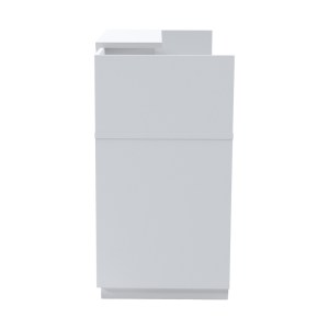 pak-069-000104-3 ΓΡΑΦΕΙΟ RECEPTION LOTUS PAKOWORLD ΣΕ ΛΕΥΚΗ ΑΠΟΧΡΩΣΗ  180X70X110ΕΚ