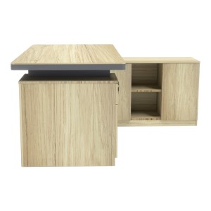 pak-069-000107-3 ΓΡΑΦΕΙΟ ΕΠΑΓΓΕΛΜΑΤΙΚΟ LOTUS PAKOWORLD ΜΕ ΔΕΞΙΑ ΓΩΝΙΑ ΣΕ ΦΥΣΙΚΗ-ΑΝΘΡΑΚΙ ΑΠΟΧΡΩΣΗ  200X160X76ΕΚ