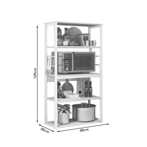 pak-072-000043-2 ΡΑΦΙΕΡΑ ΕΠΙΔΑΠΕΔΙΑ TACE PAKOWORLD ΜΕΤΑΛΛΟ ΛΕΥΚΟ-ΦΥΣΙΚΟ 50X30X129ΕΚ