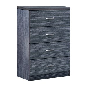 pak-072-000079 ΣΥΡΤΑΡΙΕΡΑ KILLIAN PAKOWORLD  ΜΕ 4 ΣΥΡΤΑΡΙΑ ΜΑΥΡΟ-ΚΑΡΥΔΙ 80X40X80ΕΚ