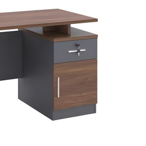 pak-072-000080-3 ΓΡΑΦΕΙΟ ΕΡΓΑΣΙΑΣ CASSIUS PAKOWORLD ΑΝΘΡΑΚΙ-ΚΑΡΥΔΙ 120X60X75ΕΚ