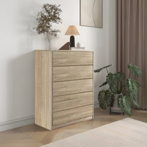 pak-072-000109-1 ΣΥΡΤΑΡΙΕΡΑ KUANGER PAKOWORLD MDF ΣΕ ΦΥΣΙΚΗ ΑΠΟΧΡΩΣΗ 80X40X109ΕΚ