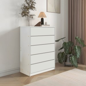 pak-072-000110-1 ΣΥΡΤΑΡΙΕΡΑ KUANGER PAKOWORLD MDF ΣΕ ΛΕΥΚΗ ΑΠΟΧΡΩΣΗ 80X40X109ΕΚ