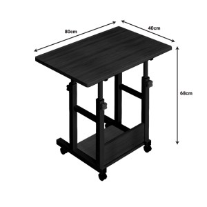 pak-072-000125-3 ΓΡΑΦΕΙΟ ΤΡΟΧΗΛΑΤΟ STOLU I PAKOWORLD MDF-METAL ΣΕ ΚΑΡΥΔΙ ΑΠΟΧΡΩΣΗ 80X40X68ΕΚ
