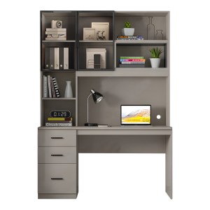 pak-072-000137 ΓΡΑΦΕΙΟ ΥΠΟΛΟΓΙΣΤΗ ΜΕ ΒΙΒΛΙΟΘΗΚΗ CITORO PAKOWORLD MDF ΣΕ ΜΠΕΖ ΑΠΟΧΡΩΣΗ 120X50X180ΕΚ