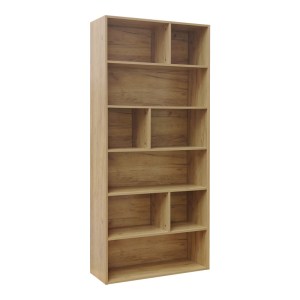 pak-072-000152 ΒΙΒΛΙΟΘΗΚΗ EVERGIN PAKOWORLD MDF ΣΕ OAK ΑΠΟΧΡΩΣΗ 80X30X180ΕΚ